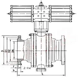 Van bi Trunnion xả than và tro